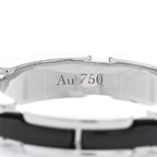18K White Gold Black Ceramic Small Ultra Ring 59 8.75