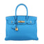 Togo Birkin 30 Bleu Zanzibar