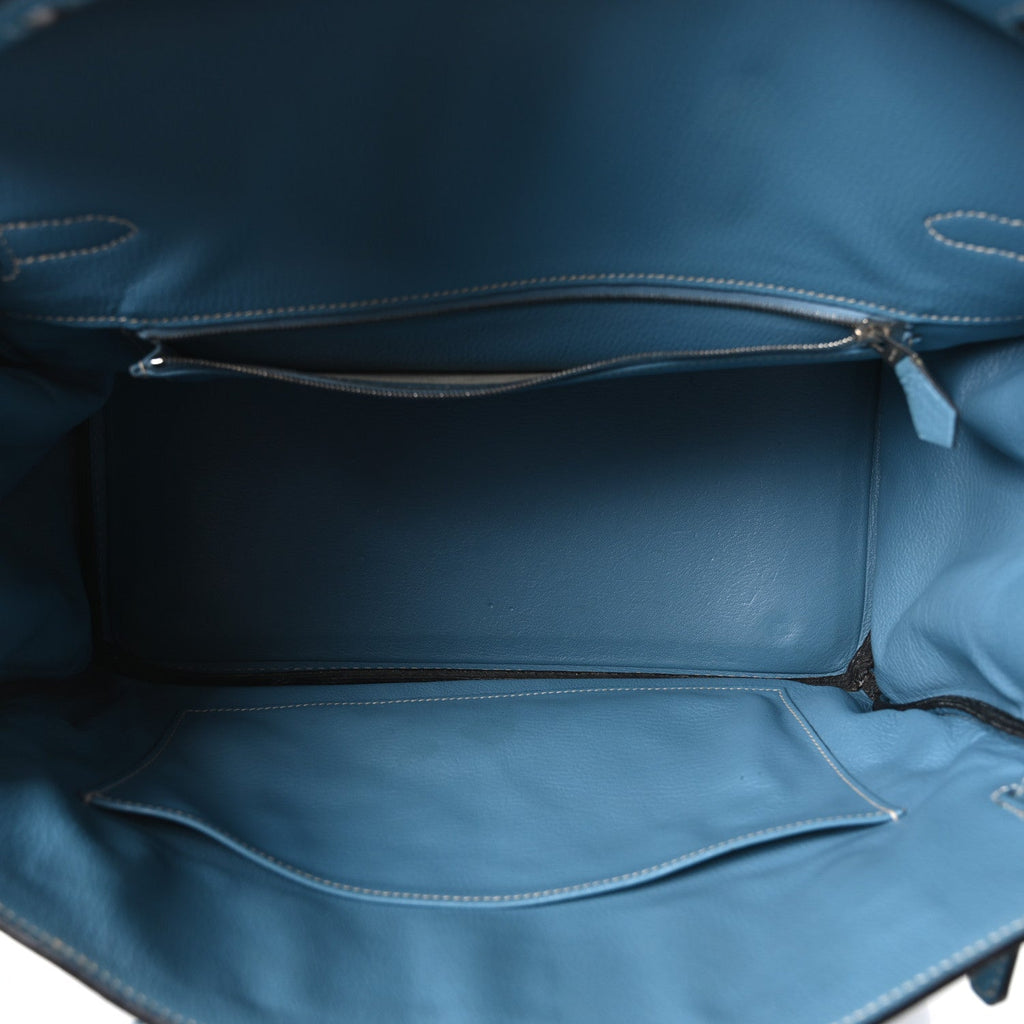 Taurillon Clemence BIRKIN 35 Blue Jean