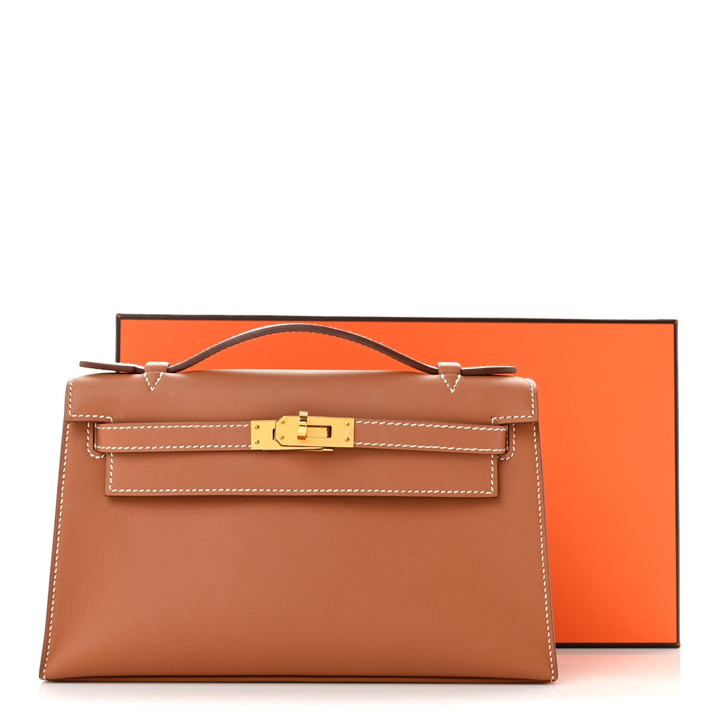 Swift Kelly Pochette Clutch Gold