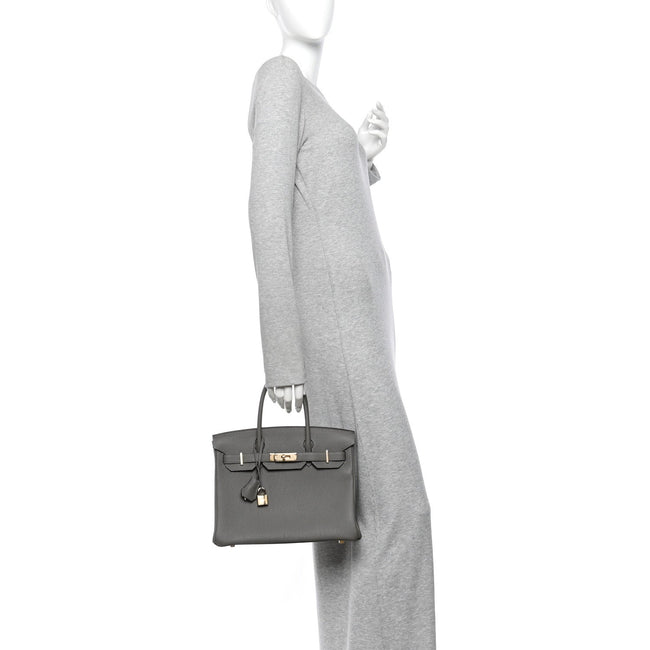 Togo Birkin 30 Gris Meyer Main Image