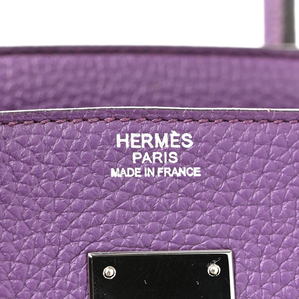 Taurillon Clemence Birkin 30 Ultraviolet