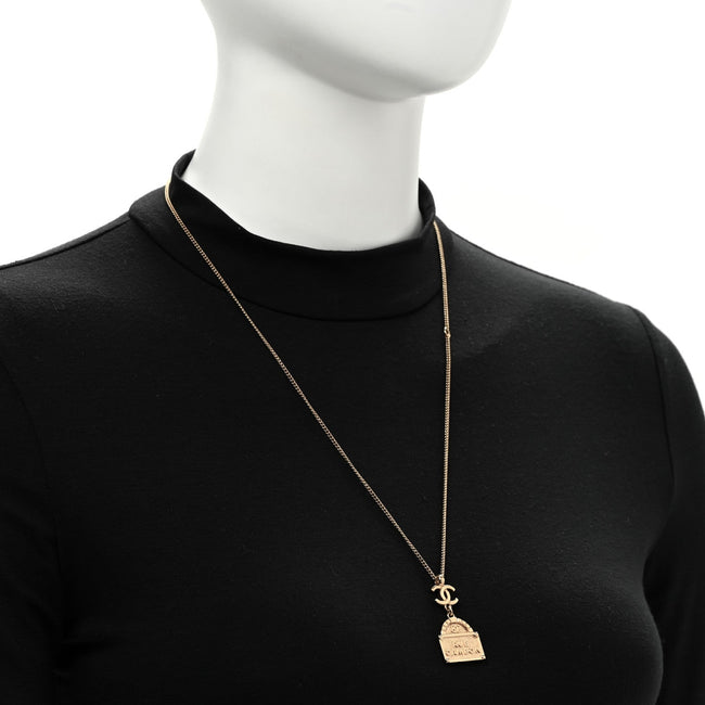 Metal CC Rue Cambon Necklace Gold Main Image