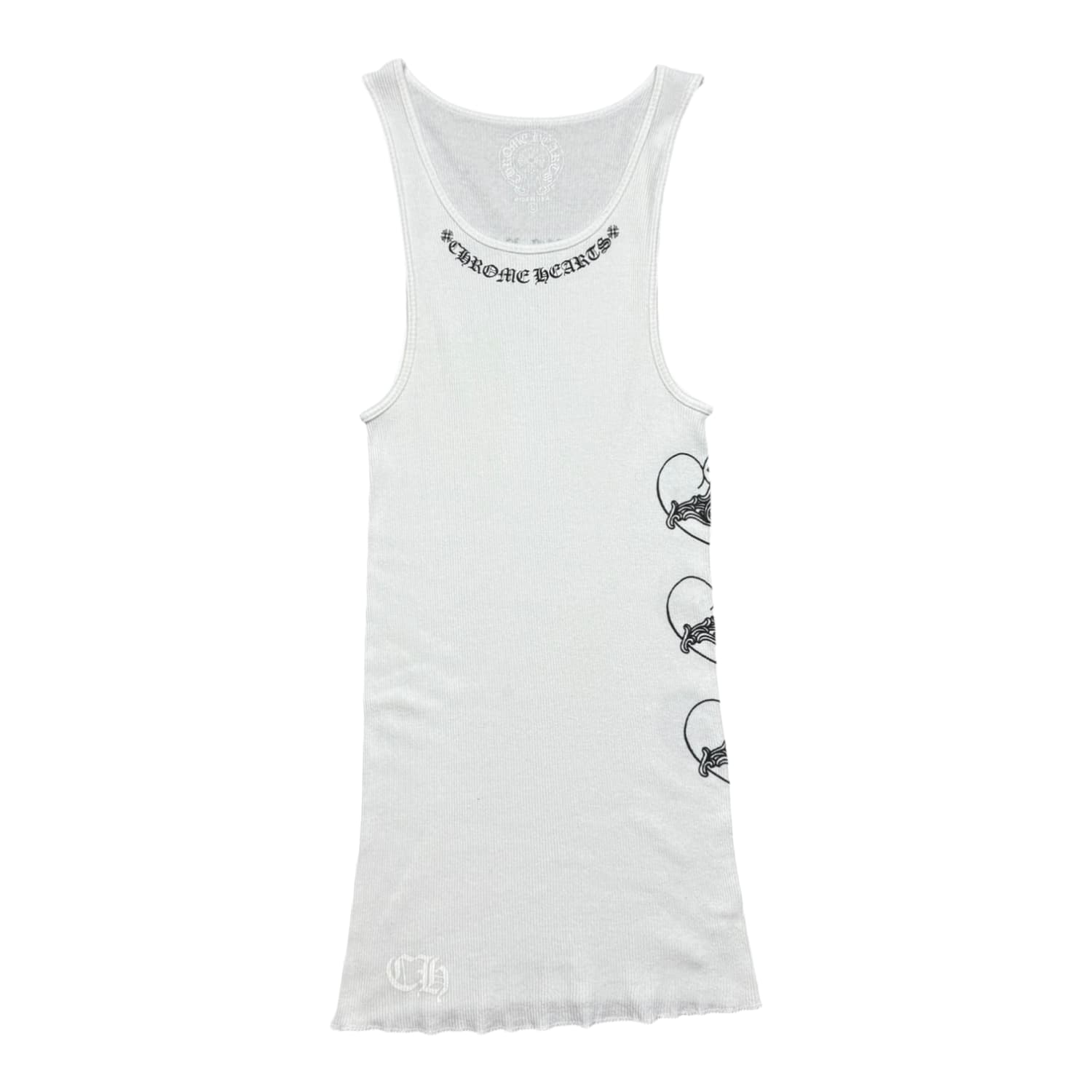 Chrome Hearts Love You Rib Tank White/Black