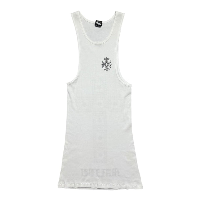 Chrome Hearts Vintage Malibu Exclusive Cross Tank Top White Hover Image