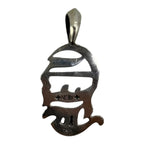 Chrome Hearts CH Logo Silver Vertical Logo Pendant