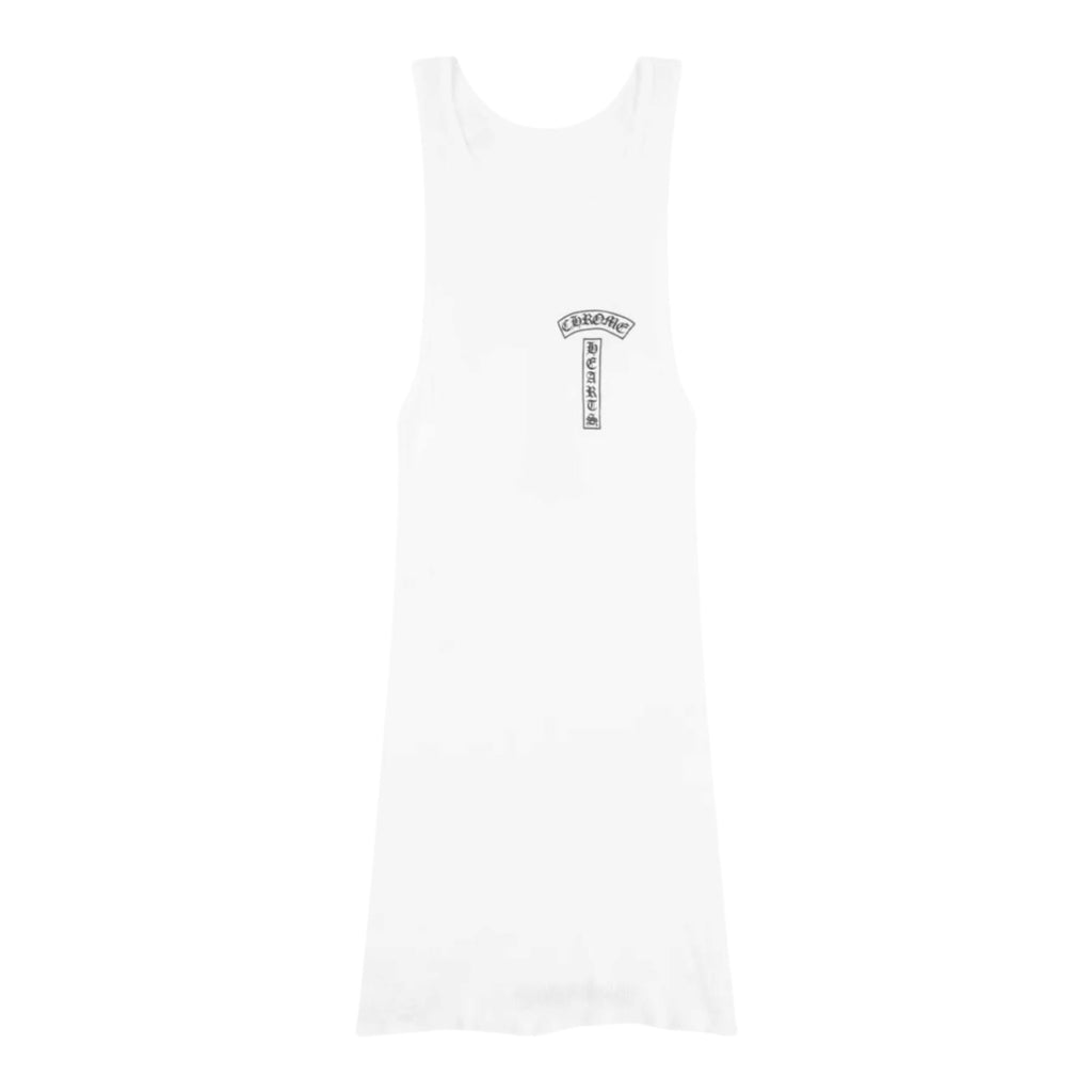 Chrome Hearts T Bar Cross Rib Tank White