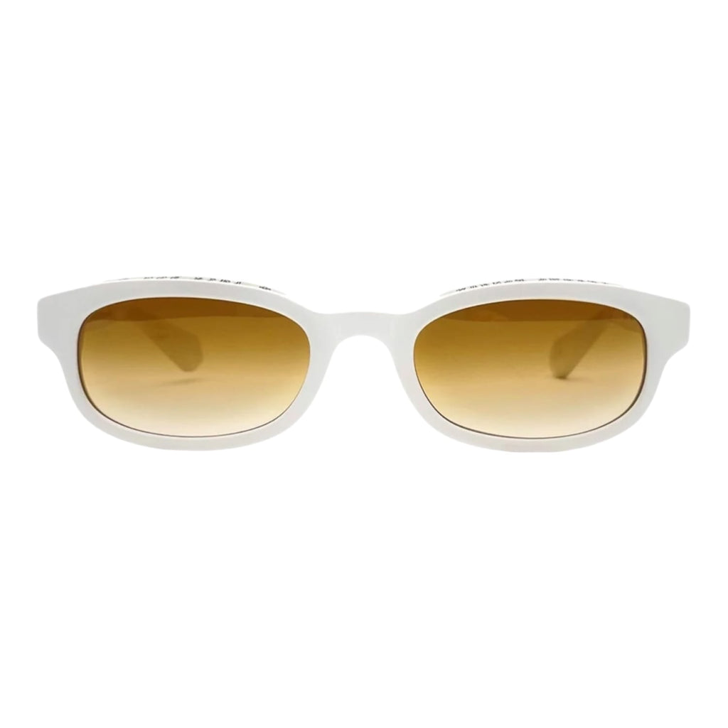 Chrome Hearts Lowrider White Yellow Tinted Sunglasses