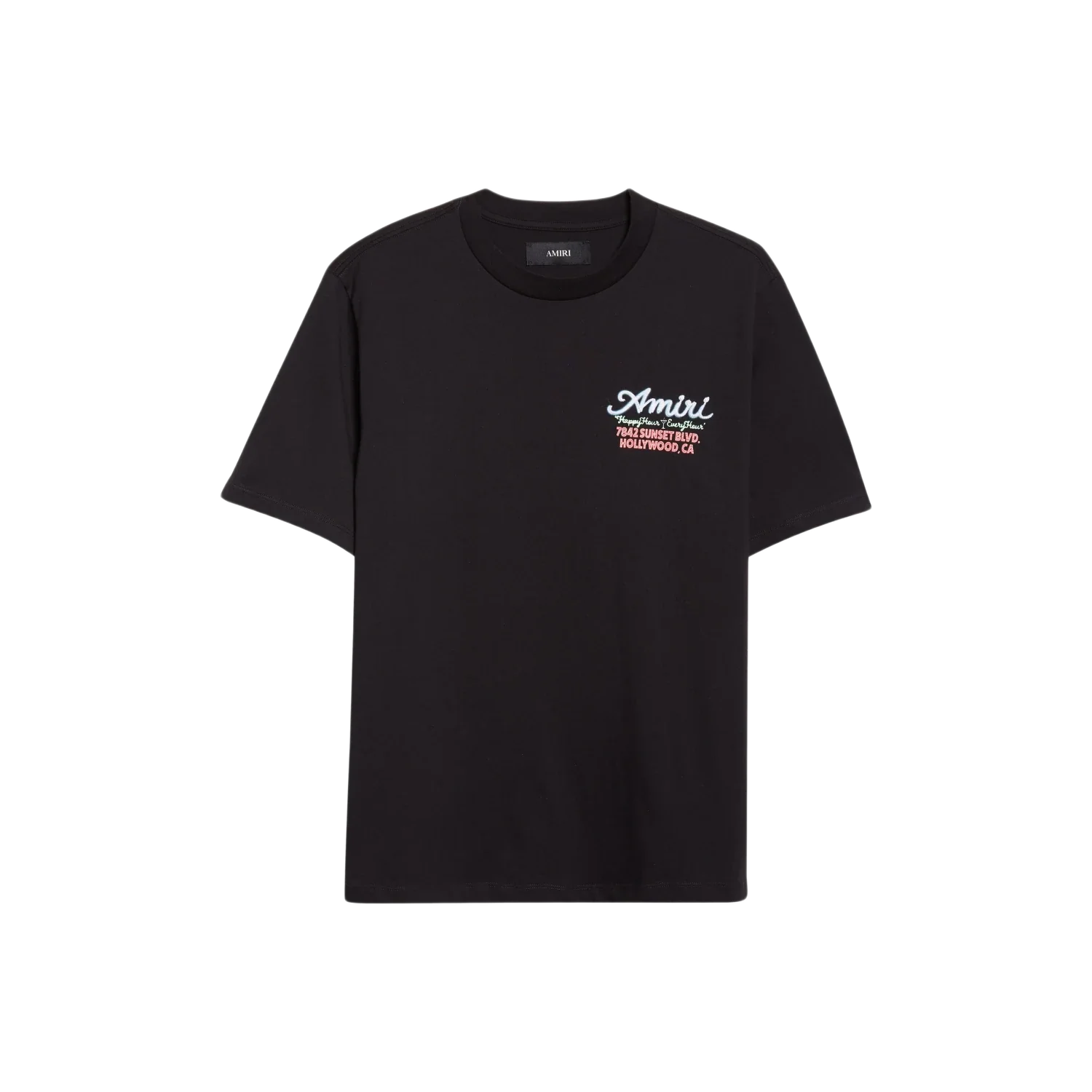Amiri Neon Sunset Blvd T-Shirt Black