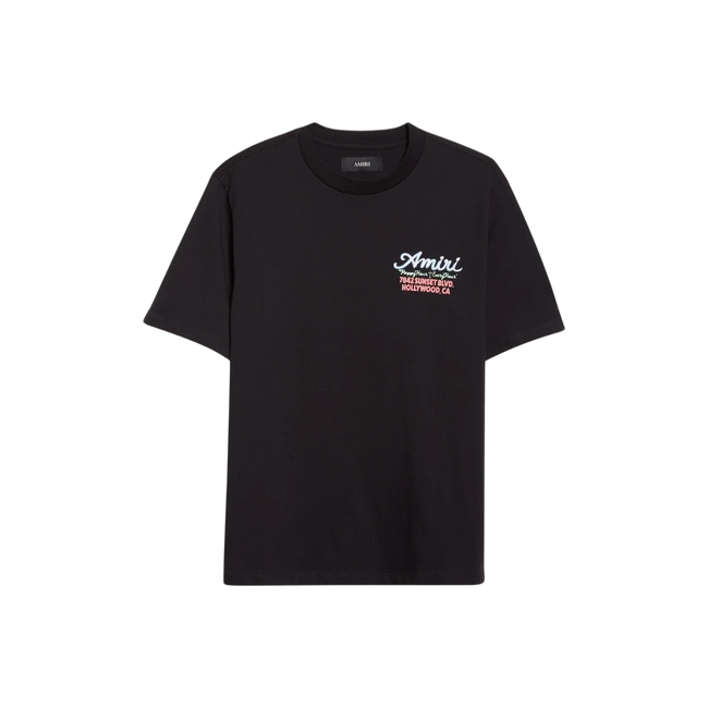 Amiri Neon Sunset Blvd T-Shirt Black Hover Image
