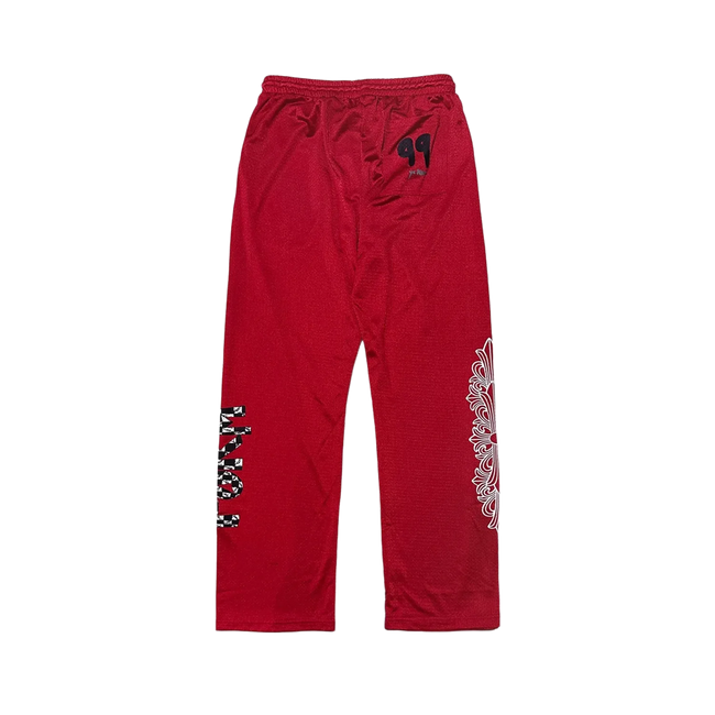 Chrome Hearts Matty Boy Mesh Varsity Red Pants Main Image