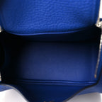 Taurillon Clemence Mini Lindy 20 Bleu Electrique