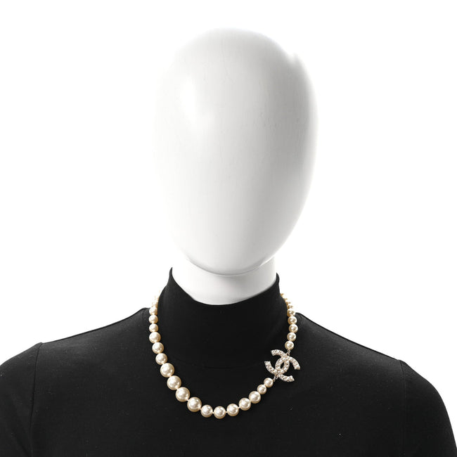 Pearl CC 100th Anniversary Necklace Light Gold Main Image