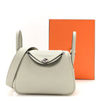 Taurillon Clemence Mini Lindy 20 Gris Neve
