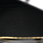Togo Matte Alligator Birkin Touch 25 Black