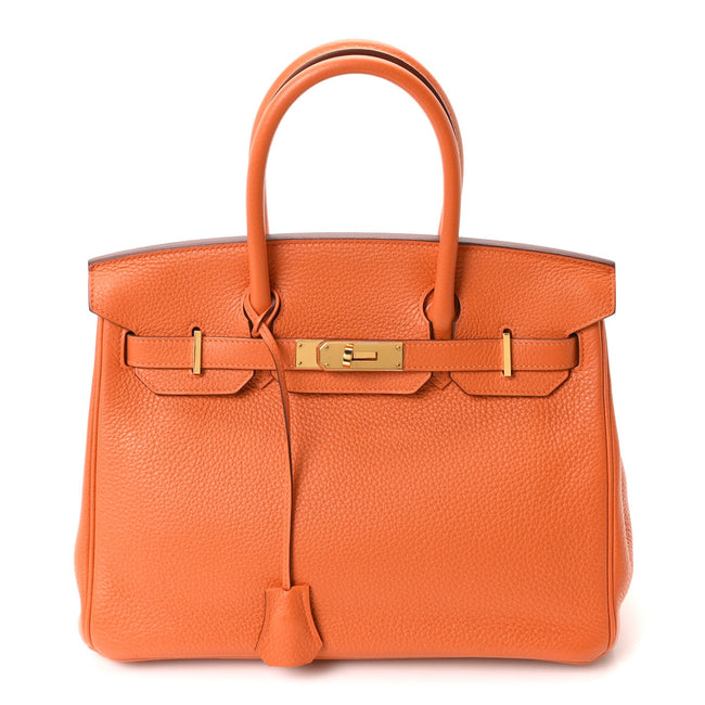 Taurillon Clemence Birkin 30 Orange Hover Image
