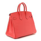 Togo Birkin 25 Rouge Pivoine