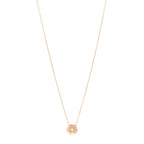 18K Rose Gold Diamond Extrait de Camélia Pendant Necklace