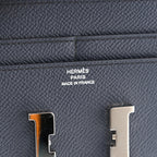Epsom Verso Constance Short Wallet Bleu Indigo Rose Pourpre
