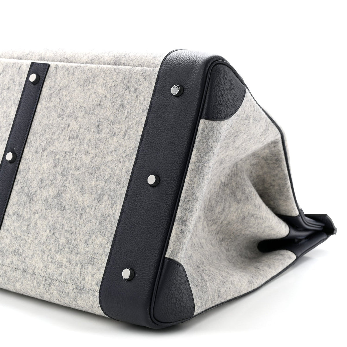 Togo Todoo Feutre HAC Birkin 50 Gris Clair Bleu Nuit
