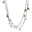 Pearl Enamel CC Camellia Long Necklace Gold Beige Pink