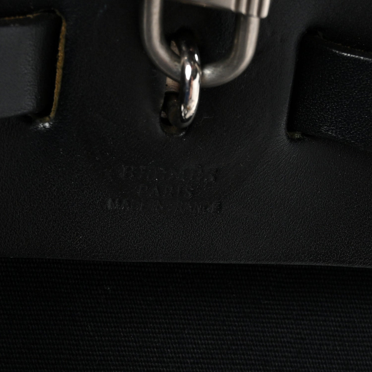 Toile Vache Calfskin Herbag 30 PM Backpack Black