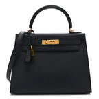 Epsom Kelly Sellier 28 Bleu Indigo