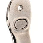 Metal CC Turnlock Drop Earrings Silver