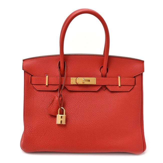 Togo Horseshoe Birkin 30 Rouge Pivoine Rose Lipstick Hover Image