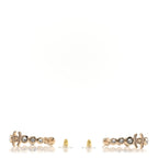 Crystal CC Hoop Earrings Gold