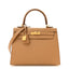 Madame Calfskin Verso Kelly Sellier 25 Biscuit White