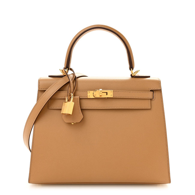 Madame Calfskin Verso Kelly Sellier 25 Biscuit White Hover Image