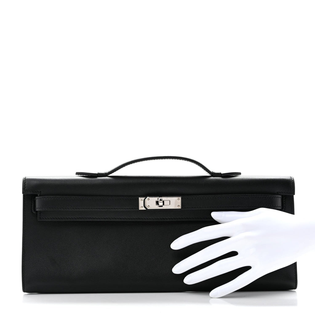 Swift Kelly Cut Clutch Pochette Black