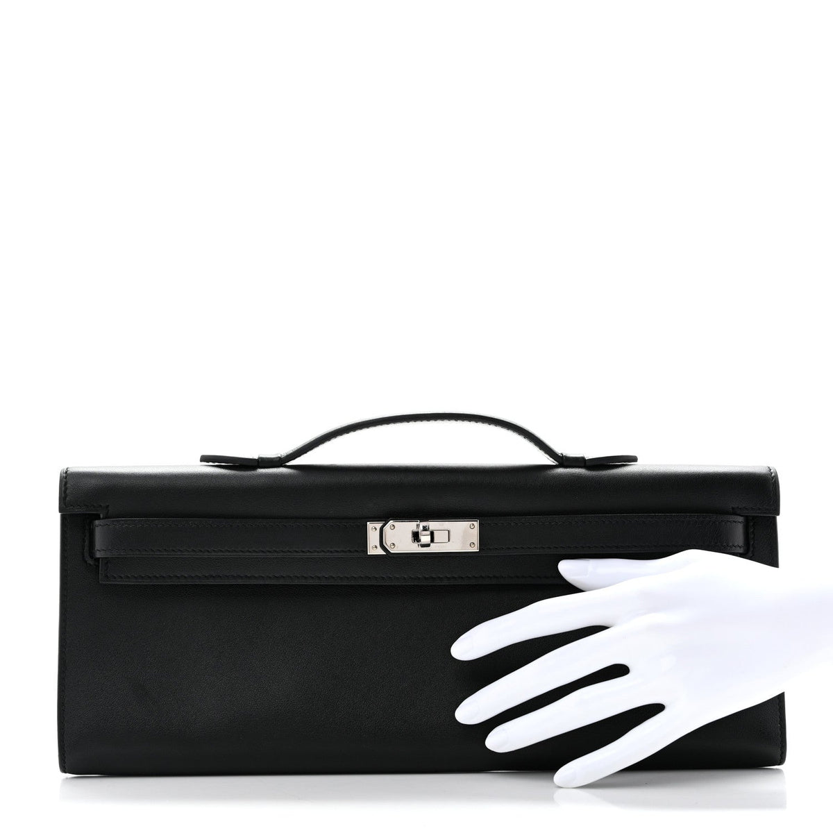 Swift Kelly Cut Clutch Pochette Black