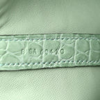Matte Alligator Picotin Lock 18 Vert D Eau Vert D'Eau