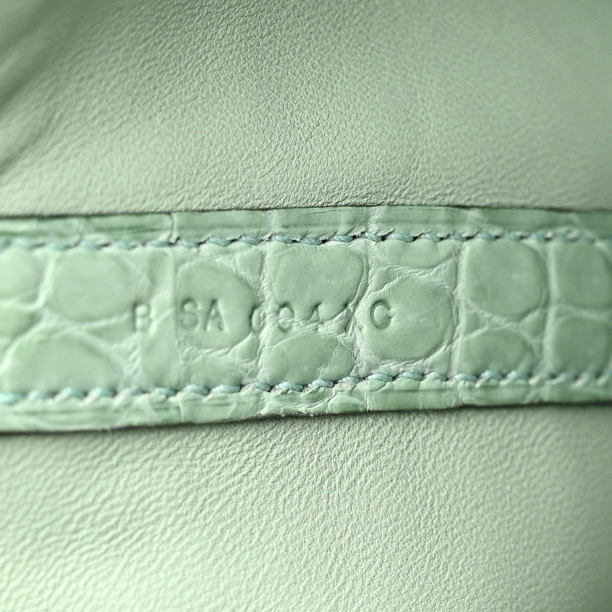 Matte Alligator Picotin Lock 18 Vert D Eau Vert D'Eau
