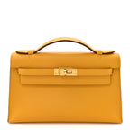 Swift Kelly Pochette Clutch Jaune Ambre
