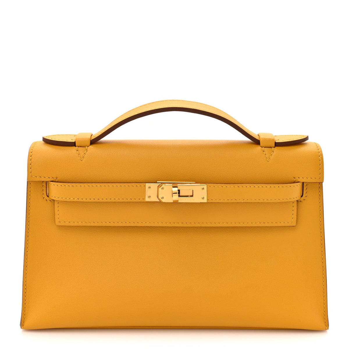 Swift Kelly Pochette Clutch Jaune Ambre