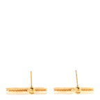 CC Drop Earrings Matte Gold