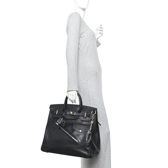 Veau Volupto Rock HAC Birkin 40 Black Main Image