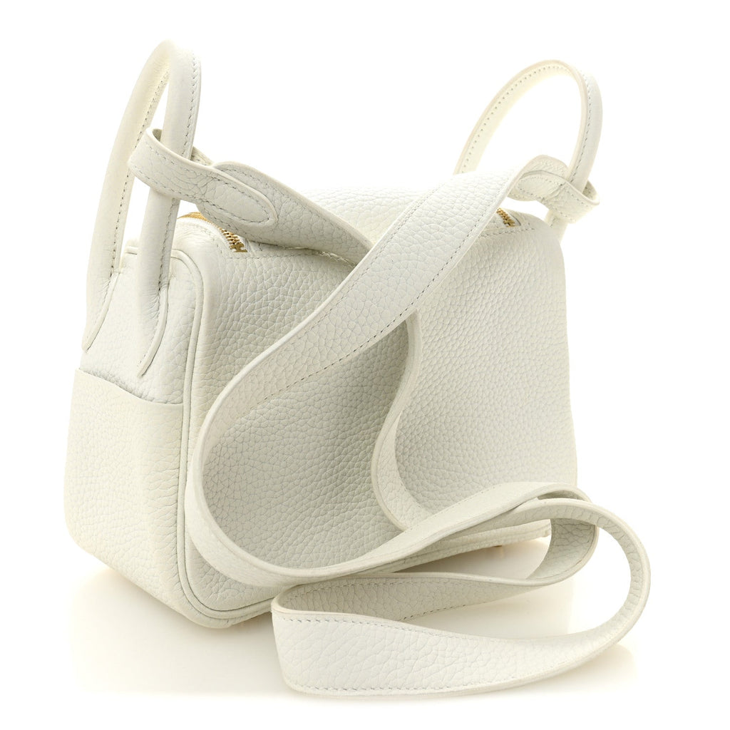 Taurillon Clemence Mini Lindy 20 New White
