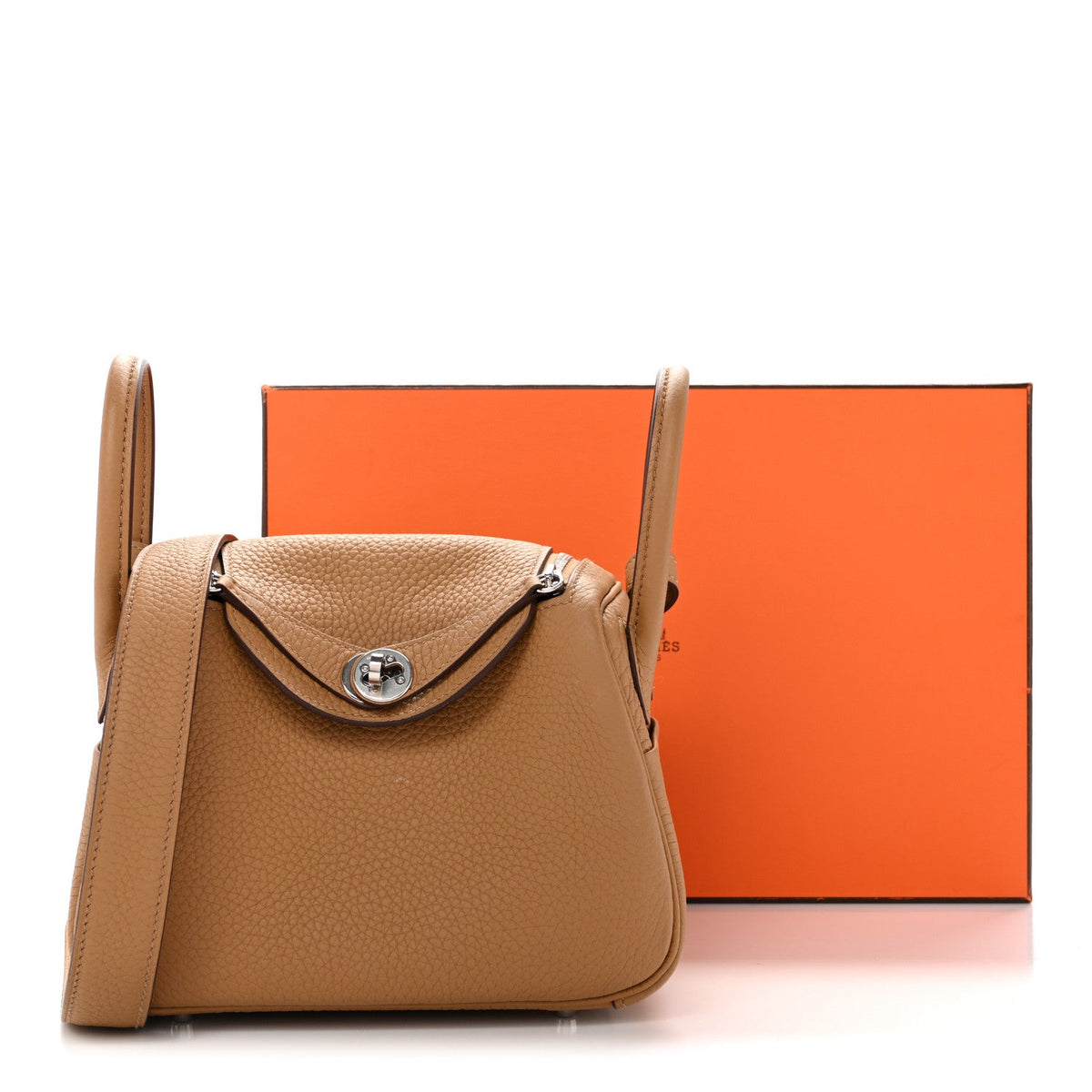 Taurillon Clemence Mini Lindy 20 Biscuit
