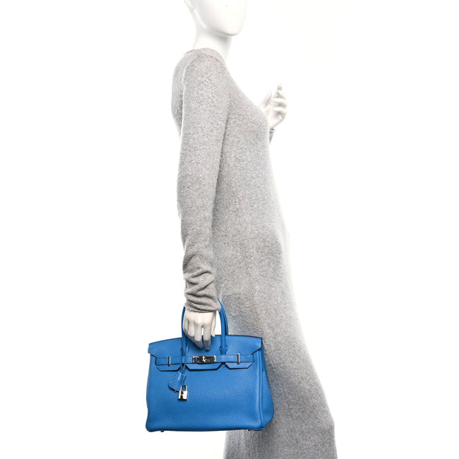 Togo BIRKIN 30 Bleu Zanzibar Main Image