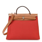 Vache Hunter Toile Herbag Zip 31 PM Rouge Tomate Natural