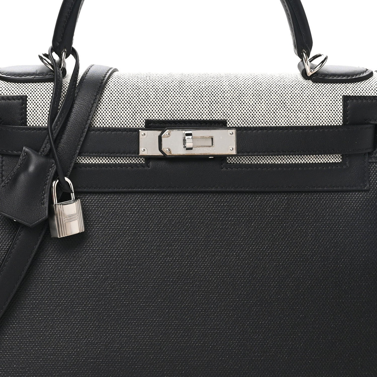 Berline Toile Swift Kelly Sellier 32 Black Ecru