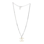 Crystal CC Necklace Silver