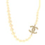 Pearl CC 100th Anniversary Necklace Light Gold