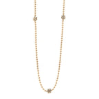 Pearl CC Camellia Long Necklace Gold