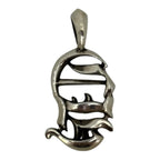 Chrome Hearts CH Logo Silver Vertical Logo Pendant