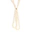 Pearl Multi Strand CC Necklace Gold